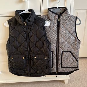 Pair of J. Crew quilted vests (XS)